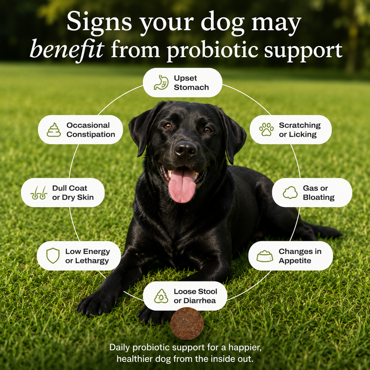 Probiotics for dogs – soft chews for gut & digestive health