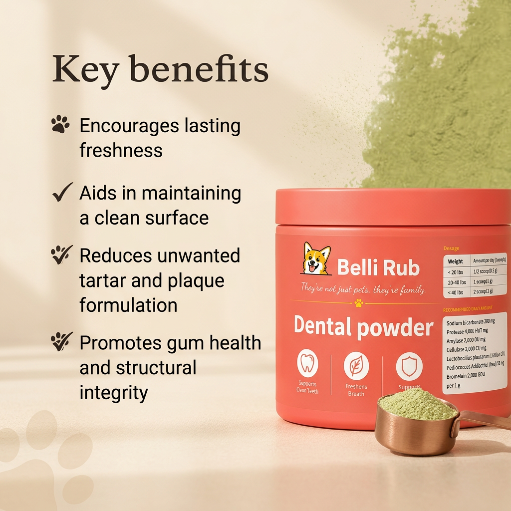 Advanced dog dental powder