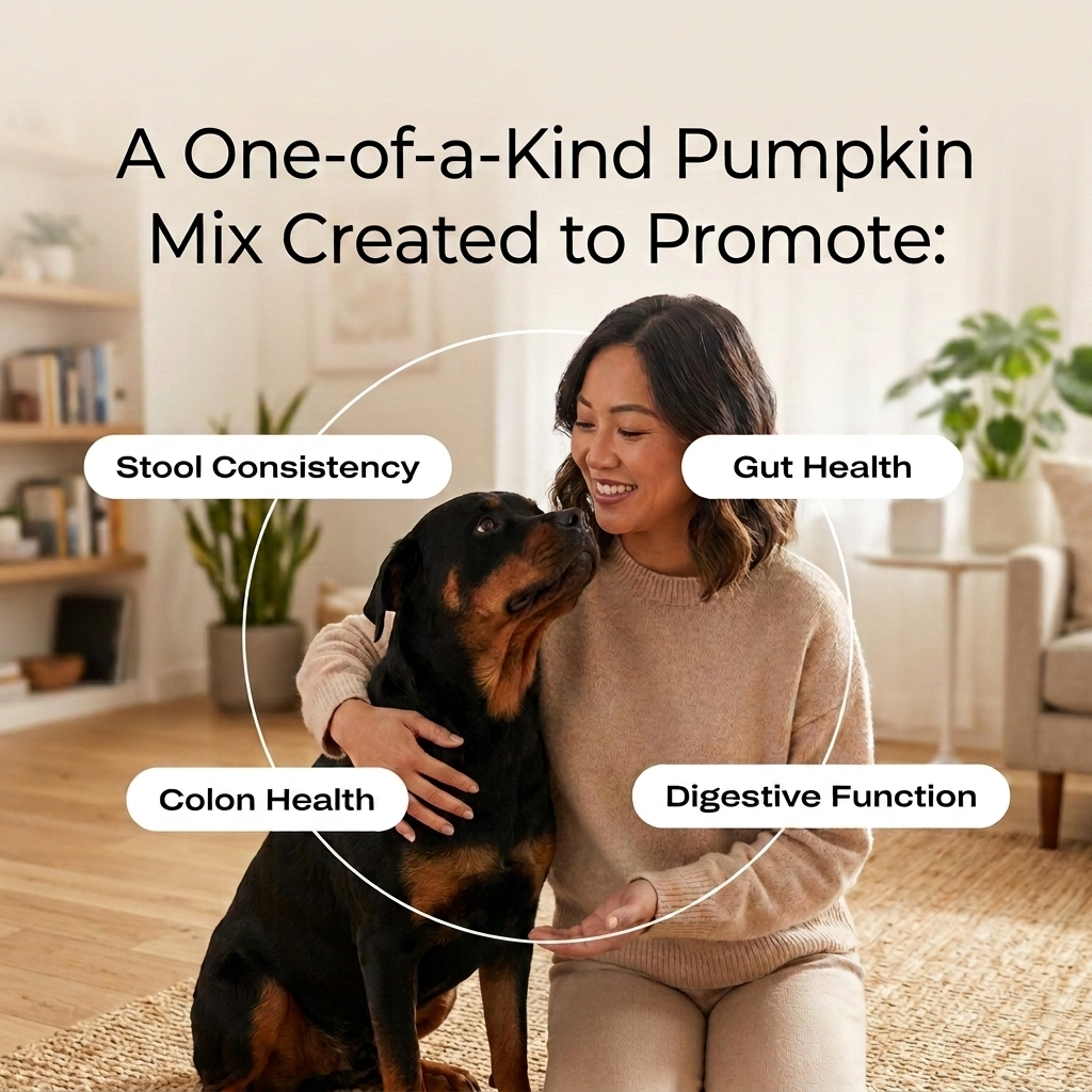 Pumpkin powder blend for dogs – digestive support supplement