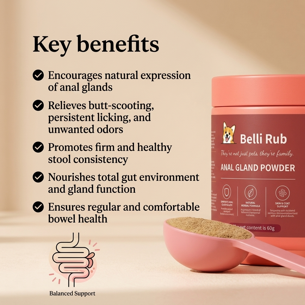 Anal gland supplement for dogs – probiotic anal gland support